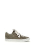 Brunello Cucinelli Gray Calf Leather Bos Taurus Sneakers