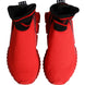 Dolce & Gabbana Κόκκινα Μαύρα Παπούτσια Sneakers Sorrento Socks