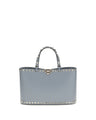 Valentino Garavani Blue Calf Leather Bos Taurus Shoulder Bag