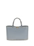 Valentino Garavani Blue Calf Leather Bos Taurus Shoulder Bag