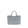 Valentino Garavani Blue Calf Leather Bos Taurus Shoulder Bag