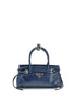 Prada Blue Calf Leather Bos Taurus Handbag