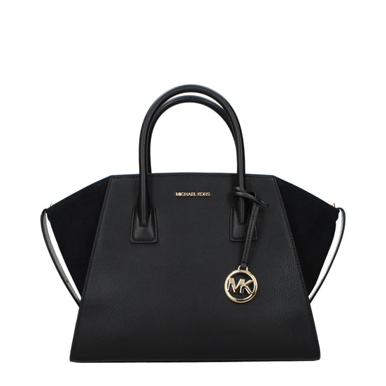 Τσάντα χειρός Michael Kors από μαύρο δέρμα  