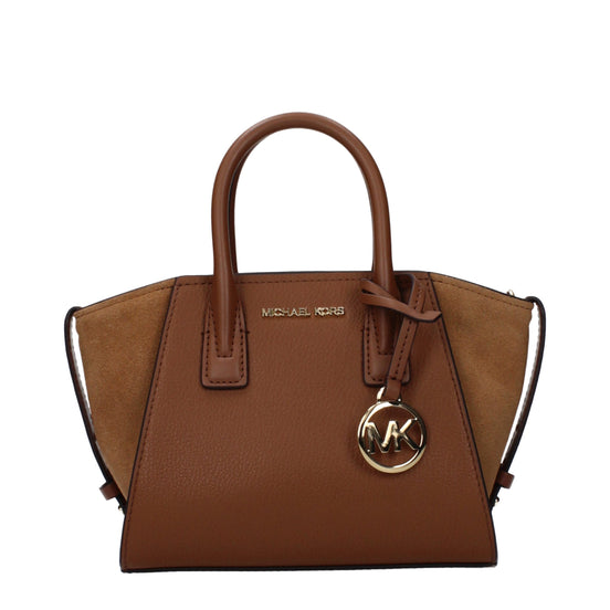 Τσάντα χειρός Michael Kors από καφέ δέρμα  
