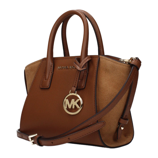 Τσάντα χειρός Michael Kors από καφέ δέρμα  