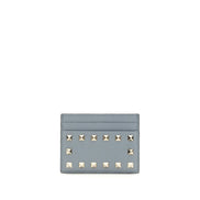 Valentino Garavani Blue Calf Leather Bos Taurus Wallet