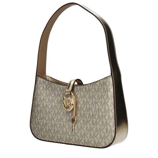 Michael Kors Gold Fabric Handbag
