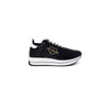 Love Moschino Black Leather Low Top Sneakers