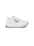 Love Moschino White Leather Low Top Sneakers
