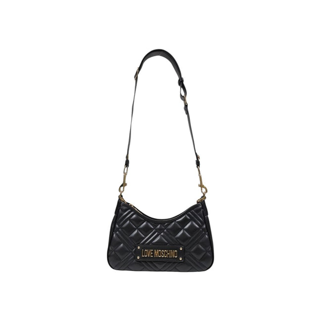 Τσάντα χειρός Love Moschino μαύρη από πολυαιθυλένιο