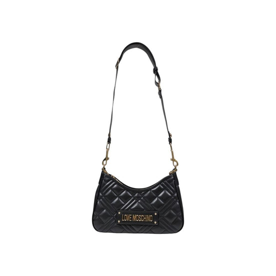 Τσάντα χειρός Love Moschino μαύρη από πολυαιθυλένιο