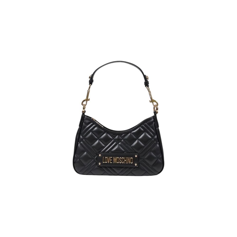 Τσάντα χειρός Love Moschino μαύρη από πολυαιθυλένιο