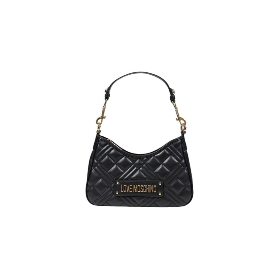 Τσάντα χειρός Love Moschino μαύρη από πολυαιθυλένιο