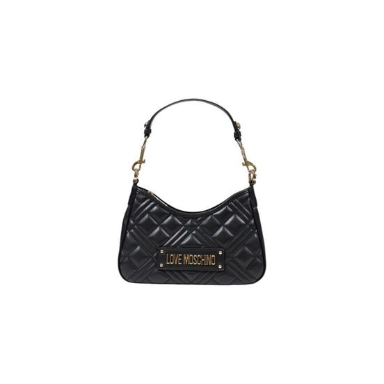 Τσάντα χειρός Love Moschino μαύρη από πολυαιθυλένιο