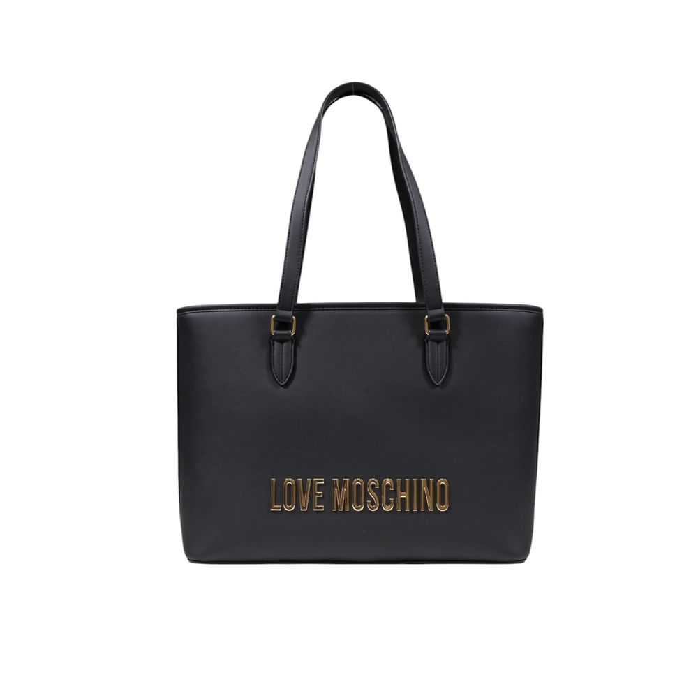 Τσάντα χειρός Love Moschino δίχρωμη από πολυαιθυλένιο