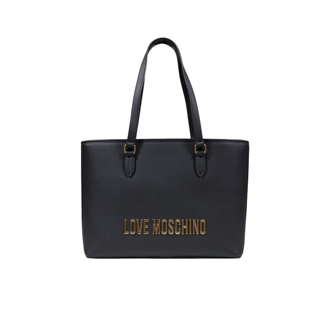 Τσάντα χειρός Love Moschino δίχρωμη από πολυαιθυλένιο