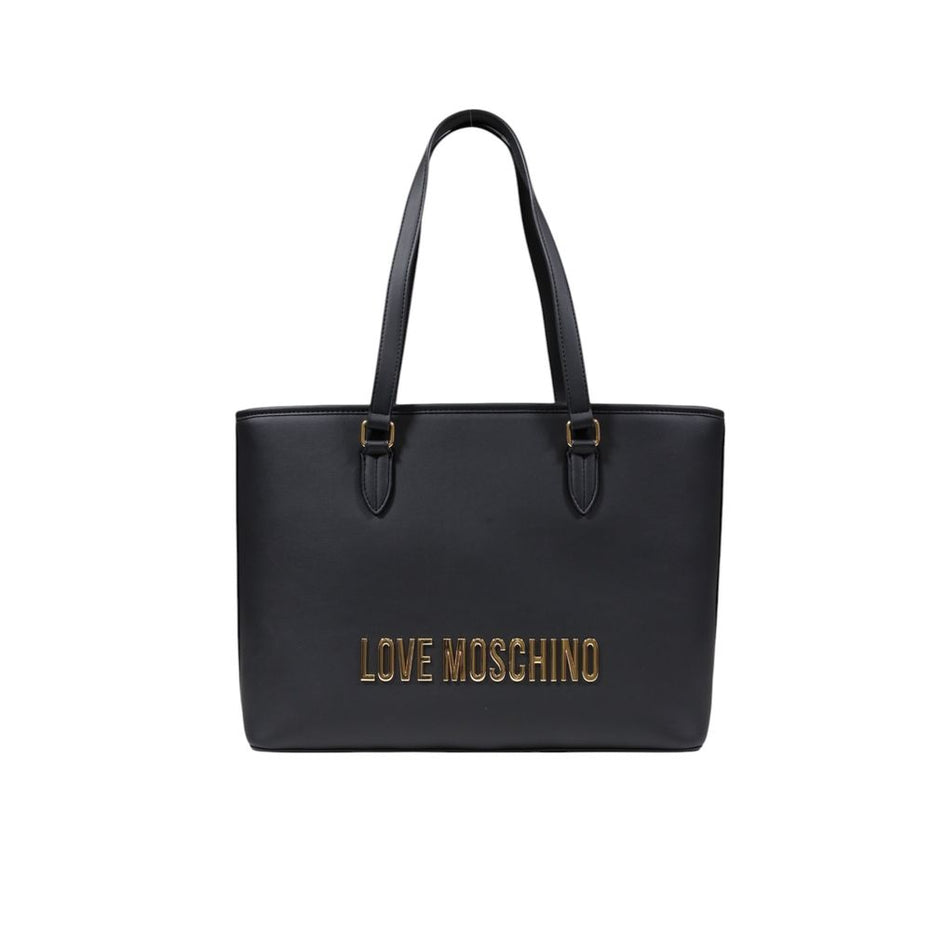 Τσάντα χειρός Love Moschino δίχρωμη από πολυαιθυλένιο