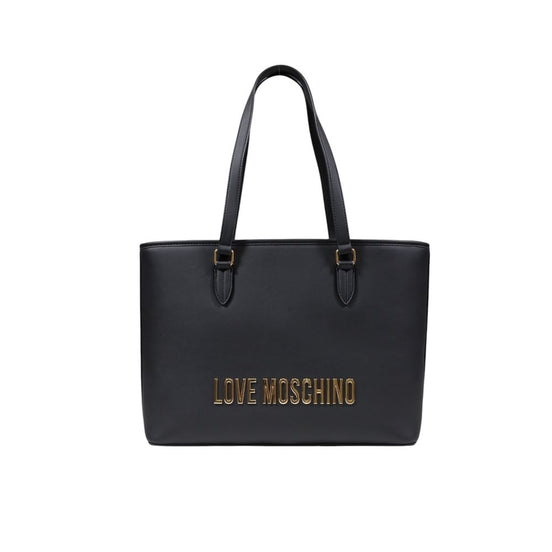 Τσάντα Love Moschino δίχρωμη από πολυαιθυλένιο