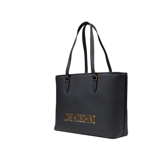 Τσάντα Love Moschino δίχρωμη από πολυαιθυλένιο