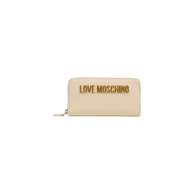 Love Moschino Μπεζ Πορτοφόλι από Πολυαιθυλένιο