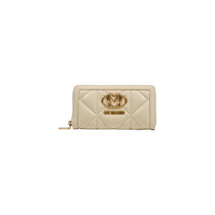 Love Moschino Γυναικείο Πορτοφόλι Κρεμ Από Τεχνητό Δέρμα