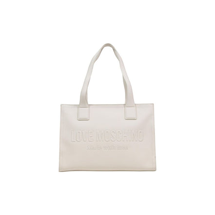 Love Moschino Beige Polyethylene Handbag