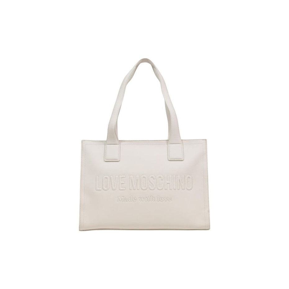 Love Moschino Beige Polyethylene Handbag
