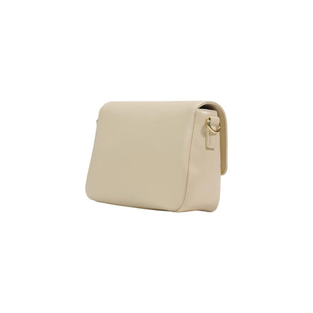 Love Moschino Cream Polyethylene Handbag
