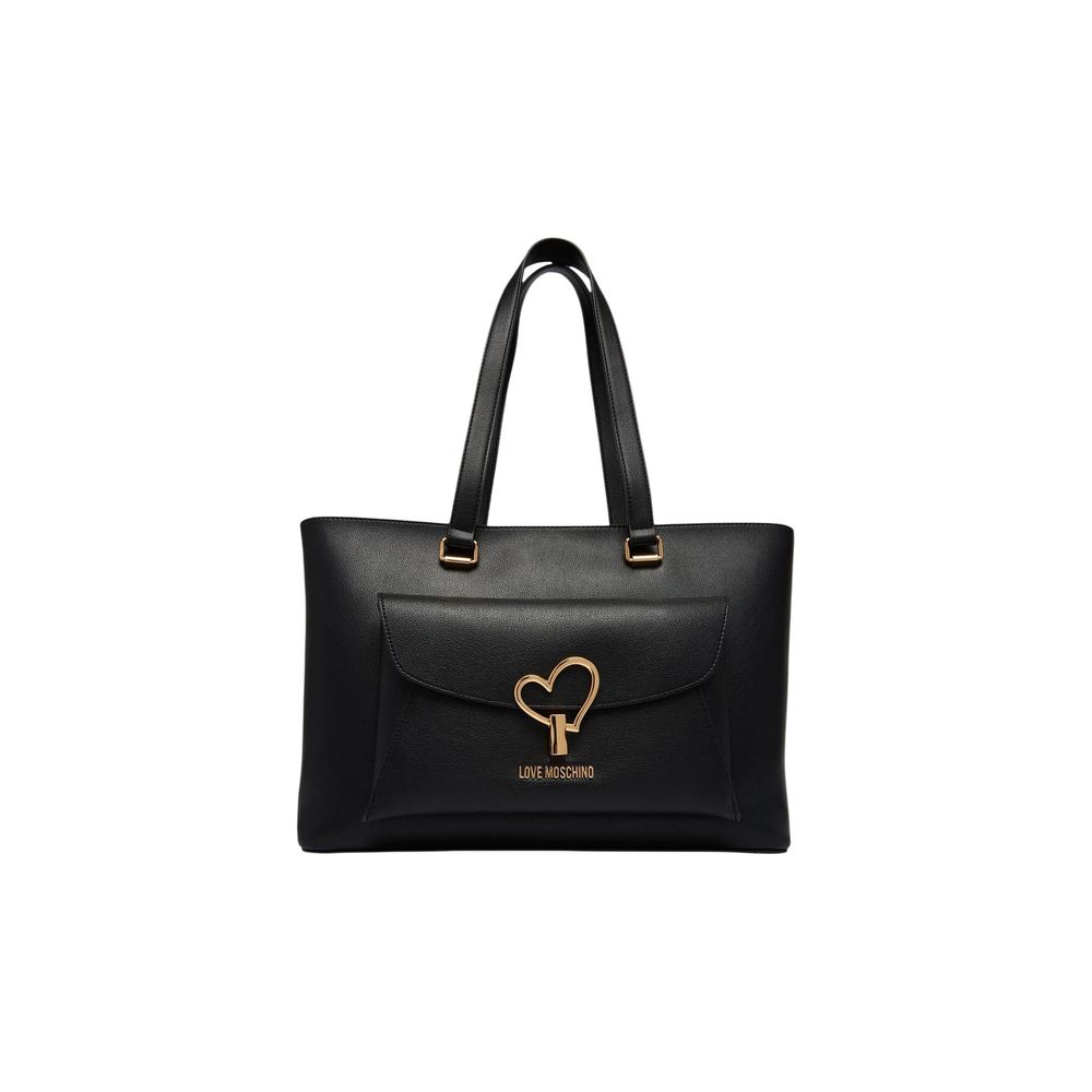 Τσάντα Love Moschino από Μαύρο Πολυαιθυλένιο