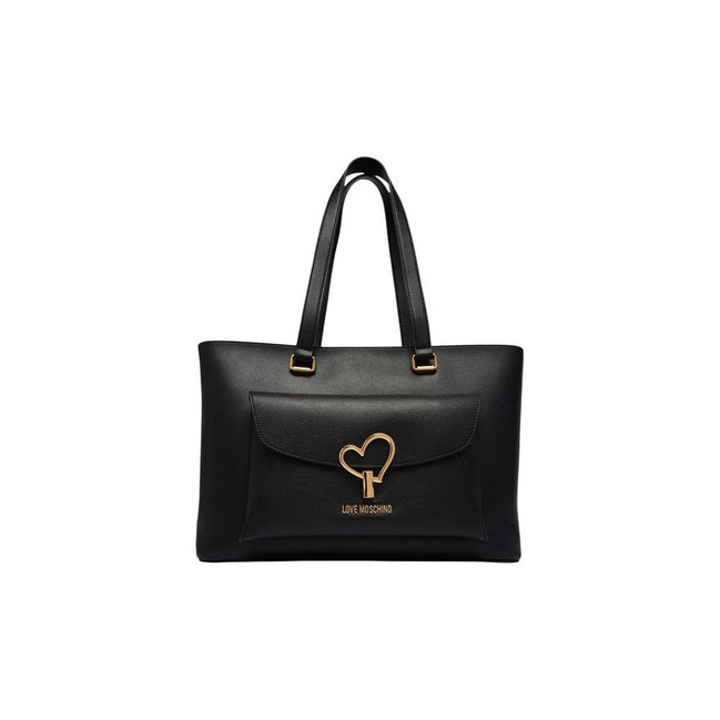 Τσάντα Love Moschino από Μαύρο Πολυαιθυλένιο