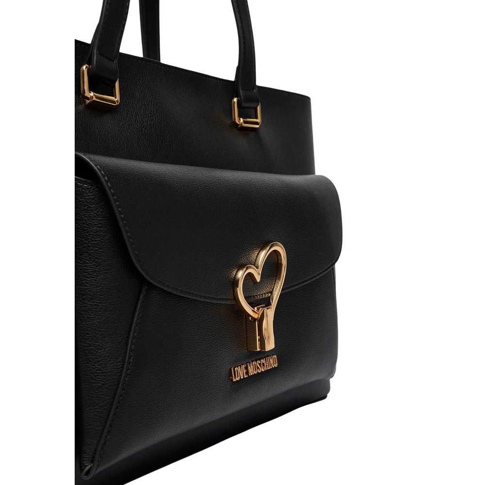 Τσάντα Love Moschino από Μαύρο Πολυαιθυλένιο