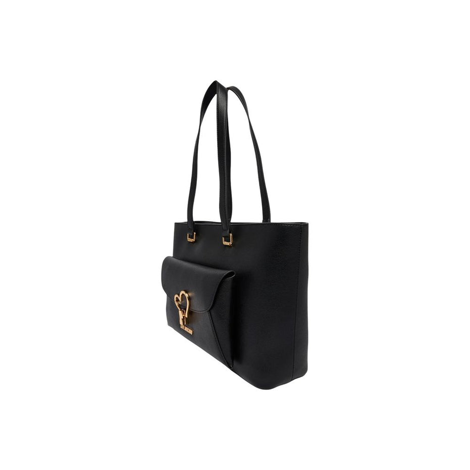Τσάντα Love Moschino από Μαύρο Πολυαιθυλένιο