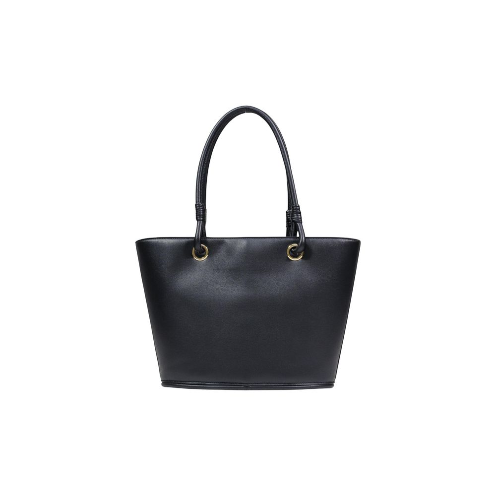 Love Moschino Μαύρη Τσάντα Χειρός από Πολυαιθυλένιο