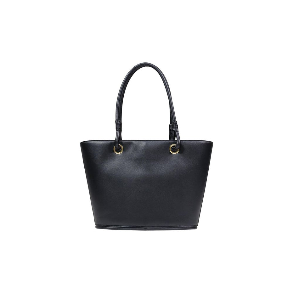 Love Moschino Μαύρη Τσάντα Χειρός από Πολυαιθυλένιο