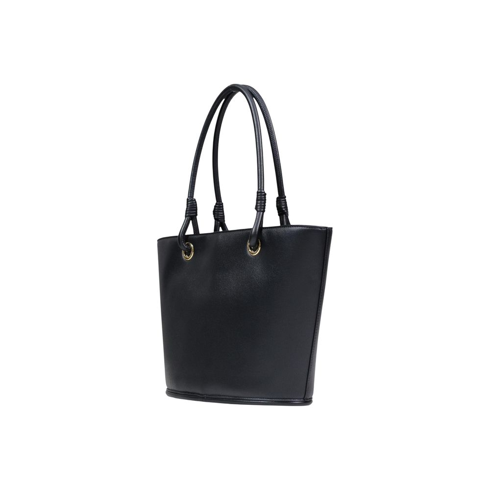 Love Moschino Μαύρη Τσάντα Χειρός από Πολυαιθυλένιο