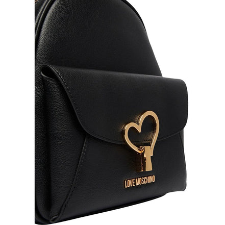 Σακίδιο πλάτης Love Moschino μαύρο από πολυαιθυλένιο