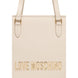 Love Moschino Γυναικεία Τσάντα Ώμου Από Πολυαιθυλένιο Μπεζ