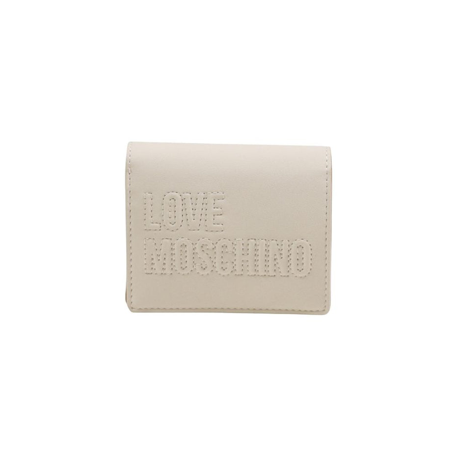 Love Moschino Μπεζ Πορτοφόλι από Πολυαιθυλένιο