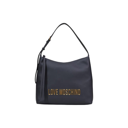 Love Moschino Μαύρη Τσάντα Χειρός από Πολυαιθυλένιο