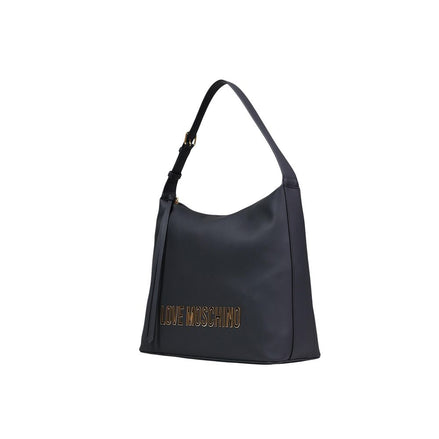 Love Moschino Μαύρη Τσάντα Χειρός από Πολυαιθυλένιο