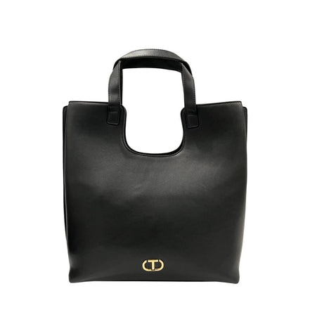 Twinset Black PU Women Shoulder Bag