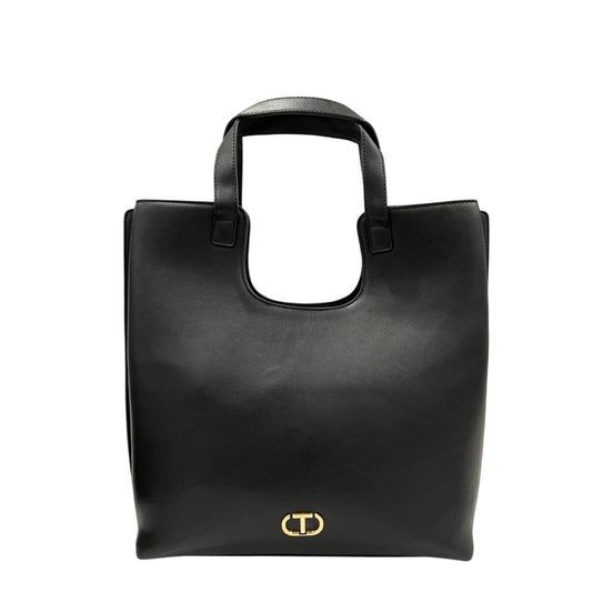 Twinset Black PU Women Shoulder Bag