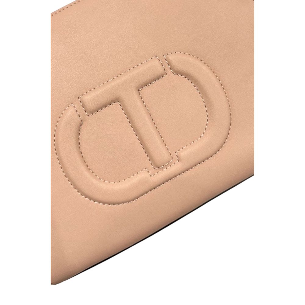 Twinset Pink PU Women Handbag