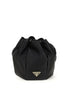 Prada Black Silk Backet Bag