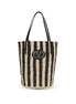 Valentino Garavani Black Raffia Backet Bag