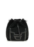Pierre Hardy Black Calf Leather Bos Taurus Backet Bag