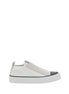 Brunello Cucinelli White Nylon Low Top Sneakers