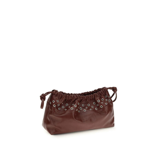 Pierre Hardy Bordeaux Calf Leather Bos Taurus Clutch Bag