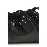 Pierre Hardy Black Calf Leather Bos Taurus Clutch Bag