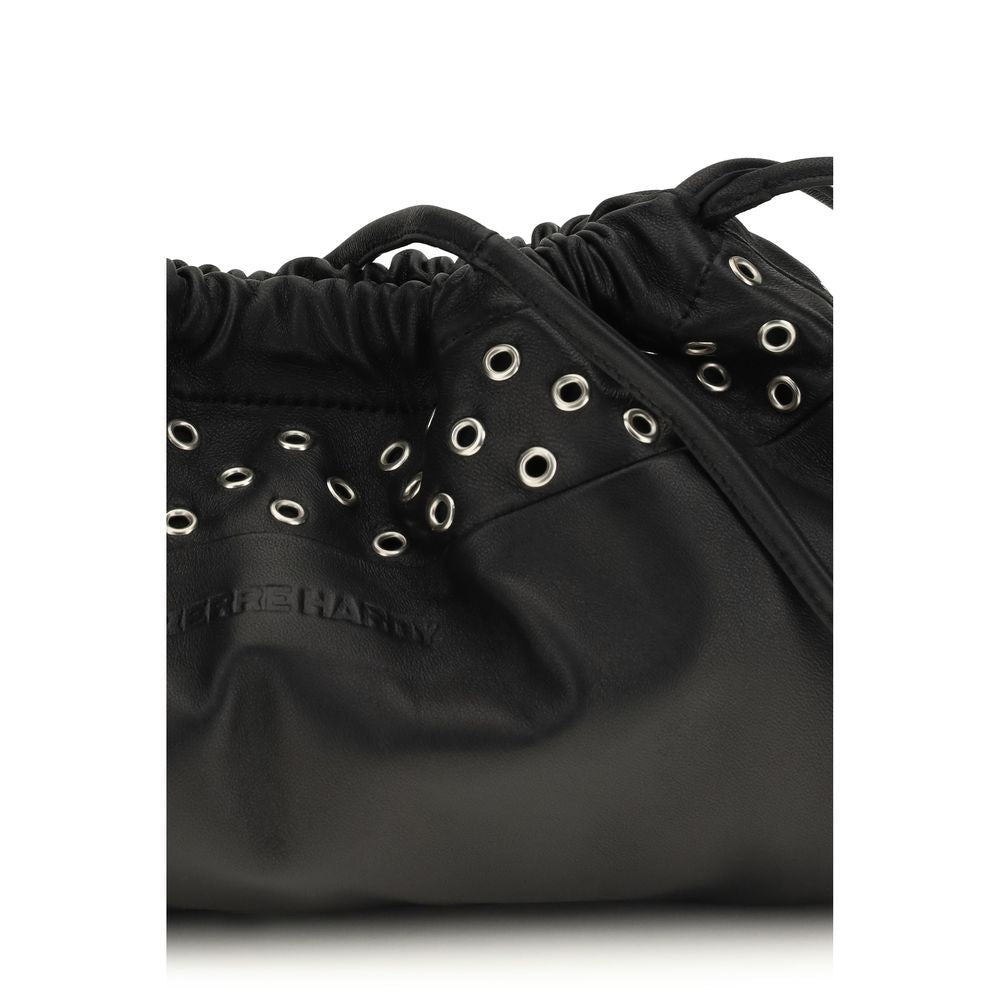 Pierre Hardy Black Calf Leather Bos Taurus Clutch Bag